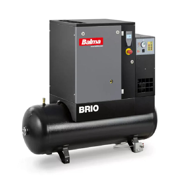 Compresor de Tornillo BRIO 5.5 HP - Con Tanque y Secador