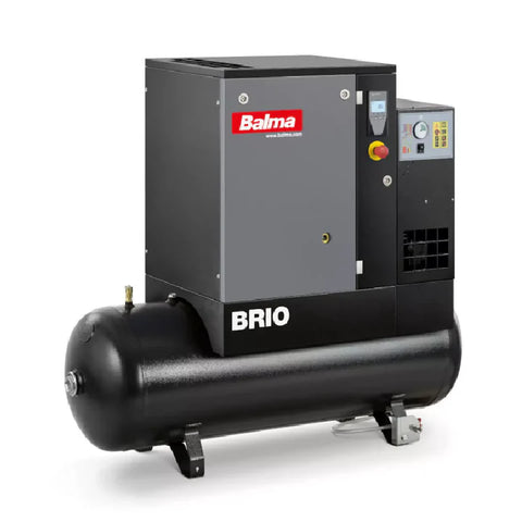 Compresor de Tornillo BRIO 5.5 HP - Con Tanque y Secador