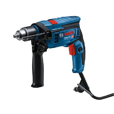 TALADRO PERCUTOR REVERSIBLE GSB 13 RE + MALETÍN GSB 1 BOSCH de calidad alemana. Taladros profesional con garantía oficial. Distribuidor autorizado GN REPRESENTACIONES. ¡Compra ahora!